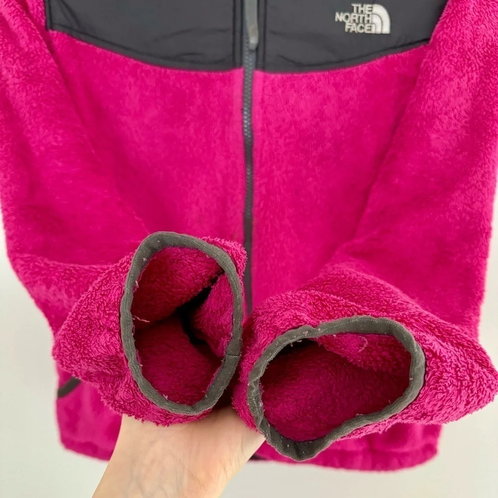 The North Face Youth Plush Fleece Fuzzy Oso Zip Up Jacket with Hood L 14/16
